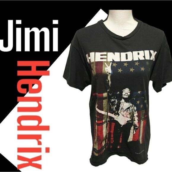 𝅺jimi Hendrix tee black mens size medium - Picture 1 of 6